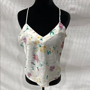 Floral Satin Camisole Top